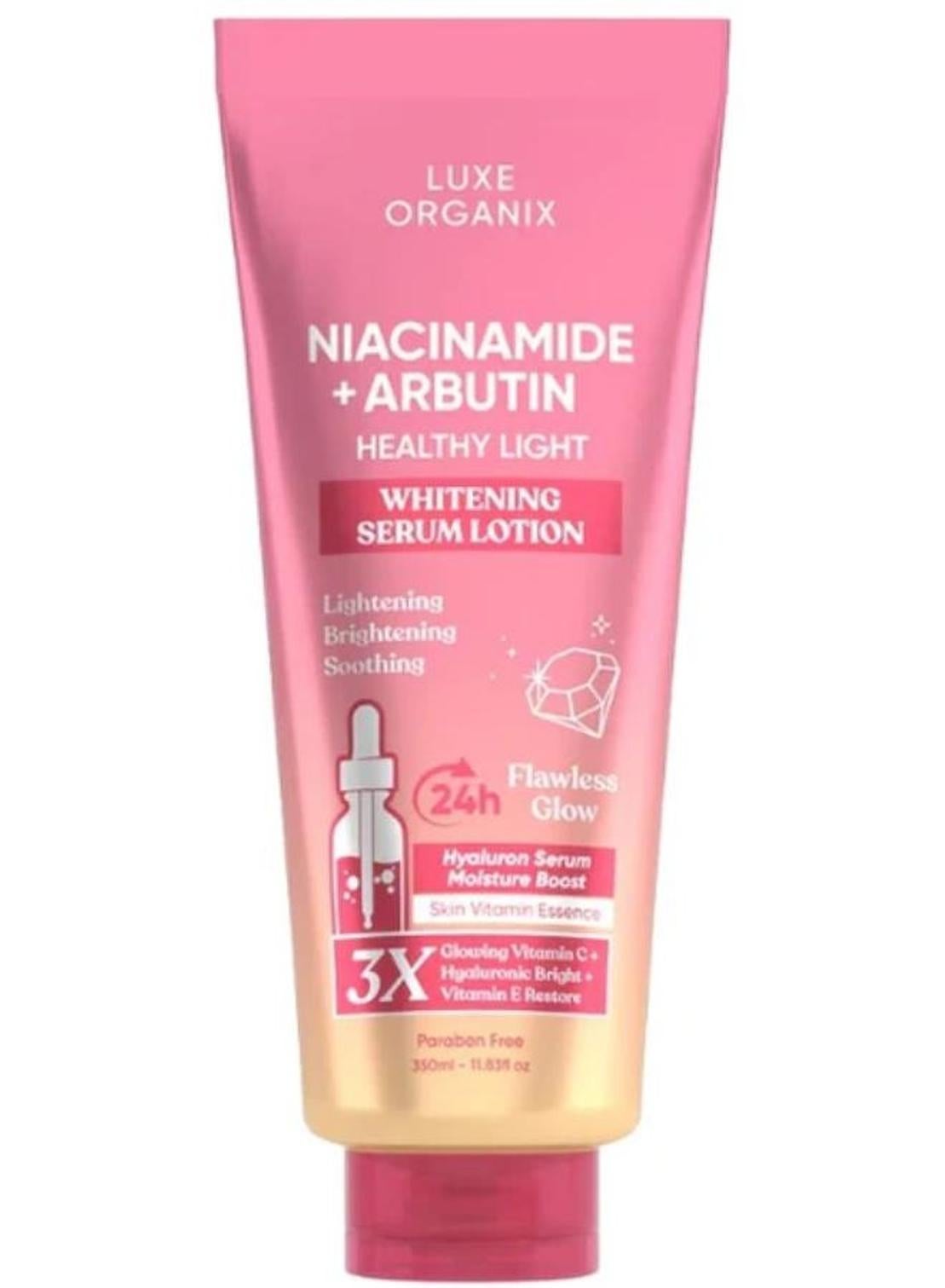 Niacinamide +Alpha ArbutinHealthy Light Whitening Serum Lotion  350ml