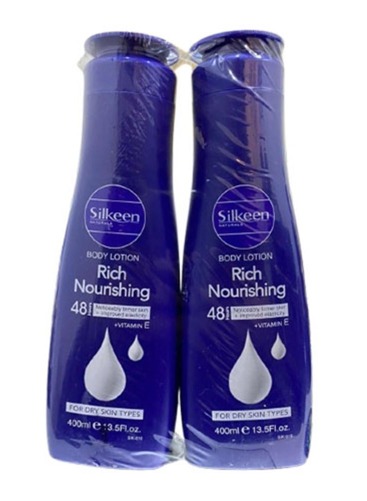 Naturals Rich Nourishing Body Lotion With Vitamin E - 2 x 400ml