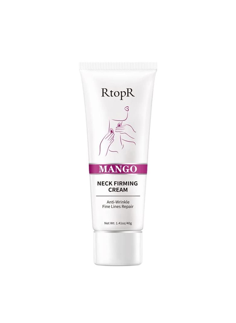 Mango Neck Firming Rejuvenation Cream 40g Replenish Water & Reduce Fine Lines Moisture Balance & Neck Improvement Beauty Neck Cream For Neck & Decollate