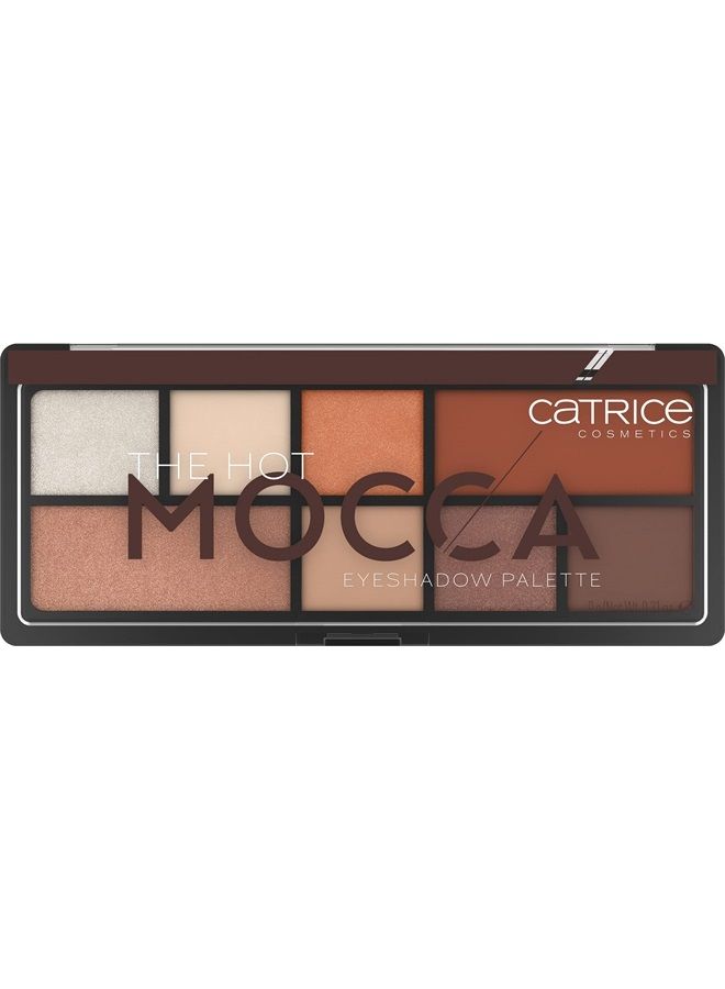 The Hot Mocca Eyeshadow Palette | 8 Highly Pigmented Brown & Neutral Shades | Matte, Metallic, & Shimmery | Vegan & Cruelty Free | Made Without Parabens, Alcohol, & Microplastic Particles