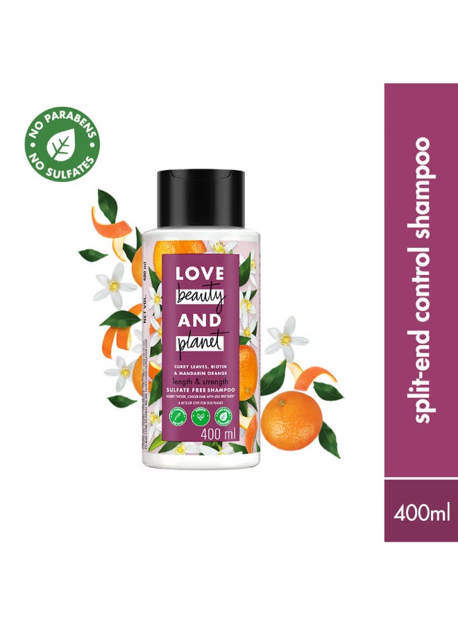 Curry Leaves And Biotin Sulpate Free Shampoo For Length And Strength 400 ml