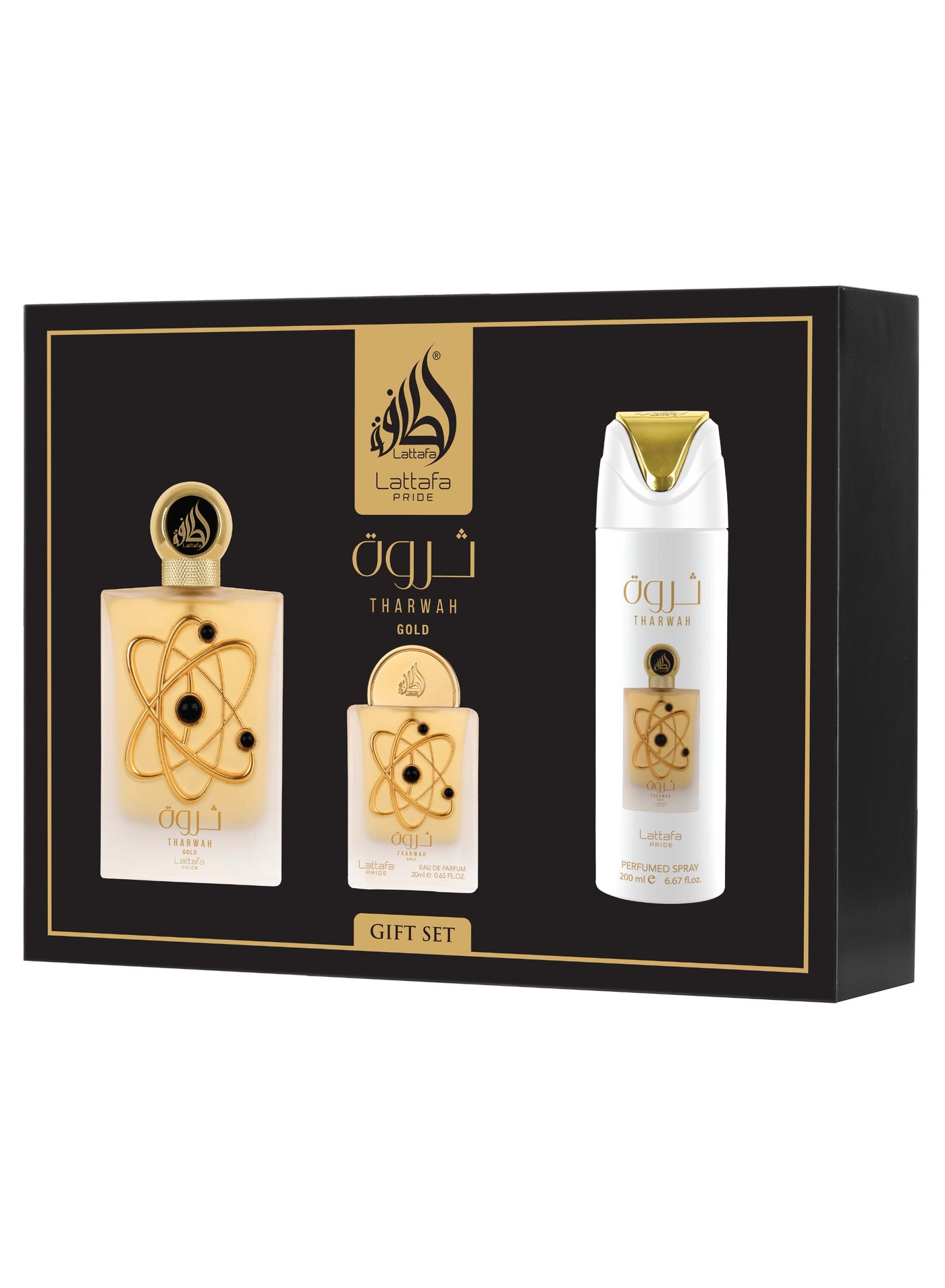 Lattafa Pride 3 Piece Giftset - Tharwah Gold