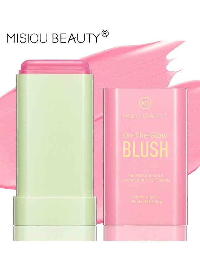 On The Glow Blush, The Moisture Stick Cream Colour For Cheeks, Highlighting ​Color Silky Powder Blusher Stick Natural Glow Silly Blusher Light And Soft Feeling The Apply On Your Face