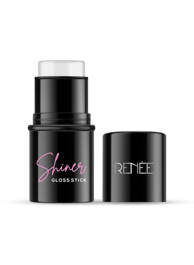 RENEE Shiner Face Gloss Stick | Gives Instant Glossy Shine | Hydrates & Moisturizes | Non-Sticky | Lightweight Formula | Offers Soft Skin | Enriched with Vitamin E, Sunflower Seed & Coconut Oil | 5gm