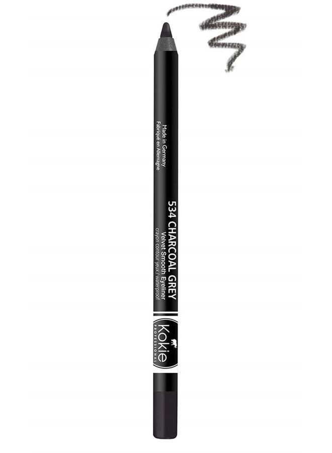 Cosmetics Waterproof Velvet Smooth Eyeliner Pencil, Charcoal Grey, 0.042 Ounce
