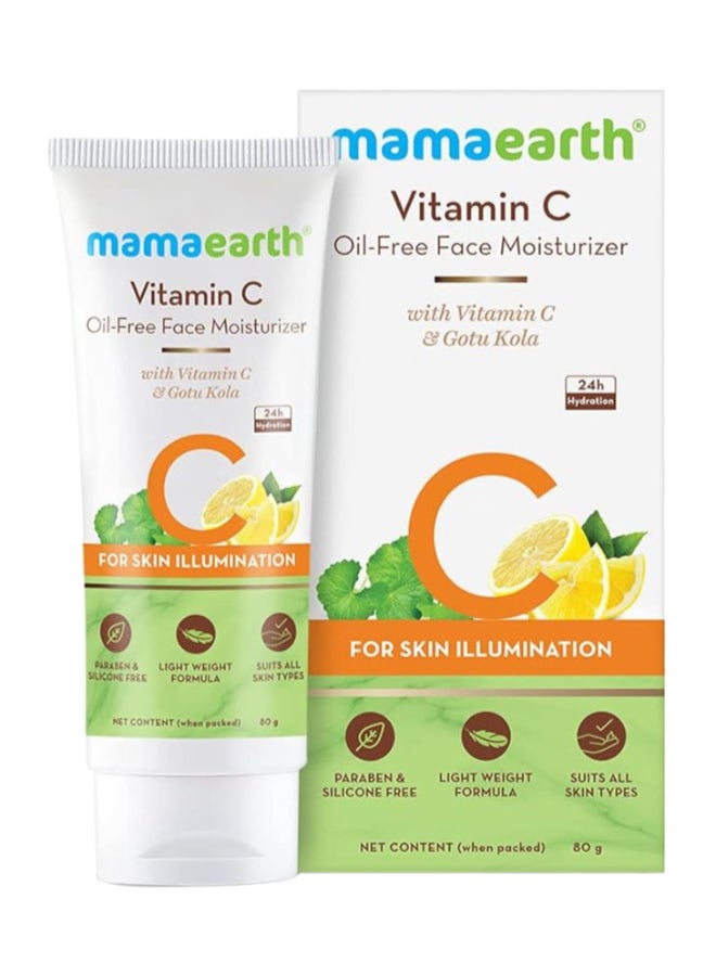 Vitamin C Oil-Free Moisturizer For Face with Vitamin C & Gotu Kola for Skin Illumination – 80 ml