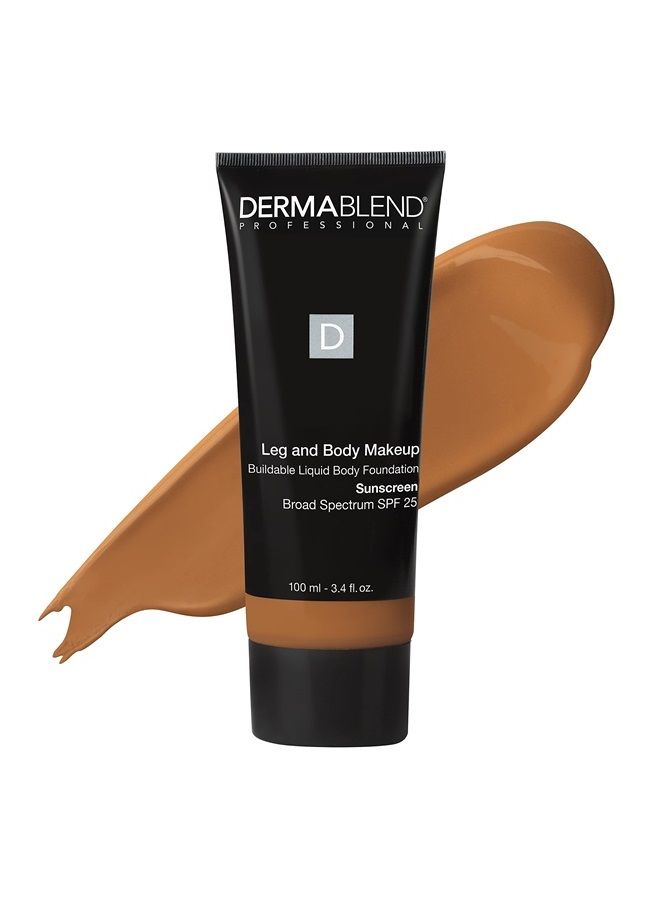 Leg and Body Makeup Foundation with SPF 25, 65N Tan Golden, 3.4 Fl. Oz.