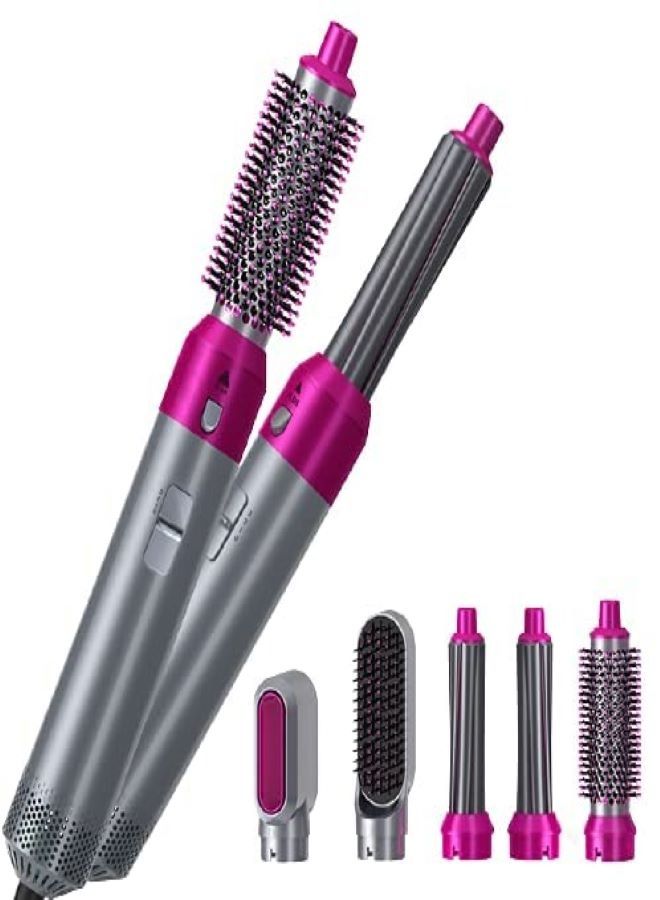 Hair Dryer 5 in 1 Hair Blower Brush Hair Curler, Hair Curler, Electric Hair Dryer, Rotating Hot Air Brush for All Hairstyles