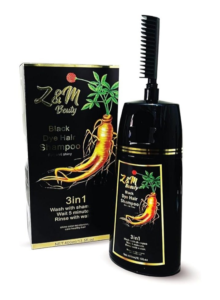 Z&M Black Dye Hair Shampoo - 400ml