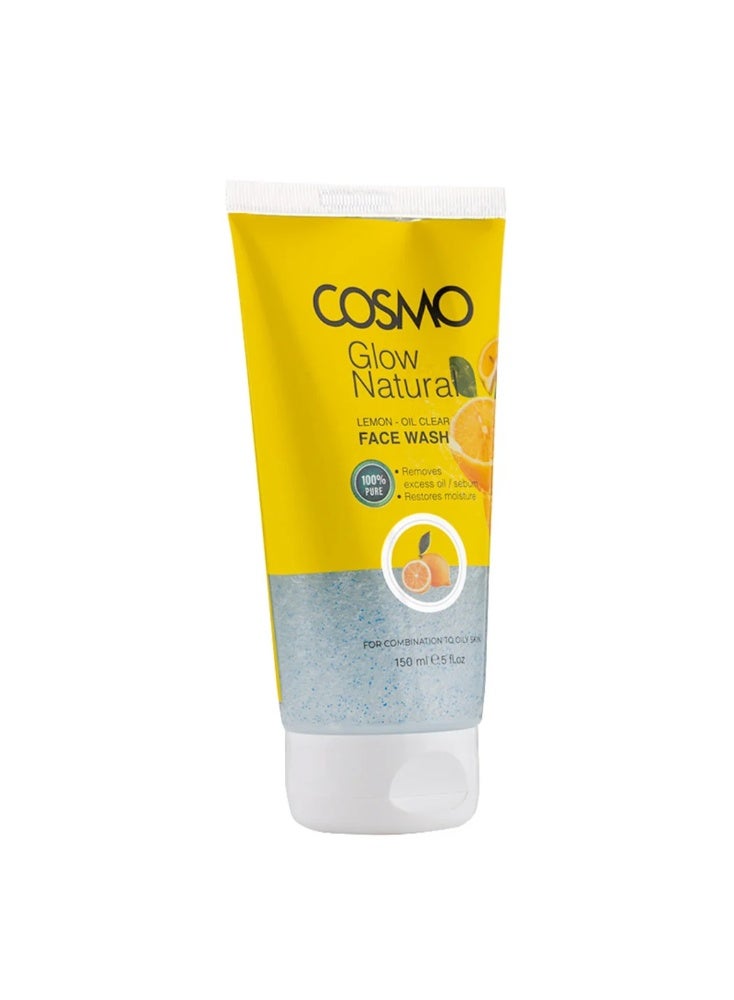 Glow Natural Lemon Oil Clear Face Wash 150ml