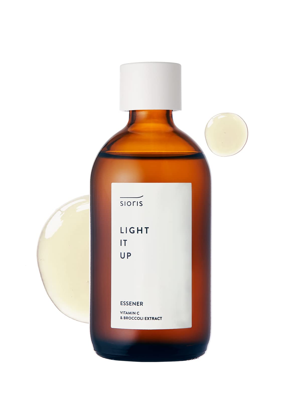Sioris Light It Up Essener 100ml 3.38fl.oz. Ballon Flower&Broccoli Extract Skin Moist, revitalized and Luminous Korean Skincare