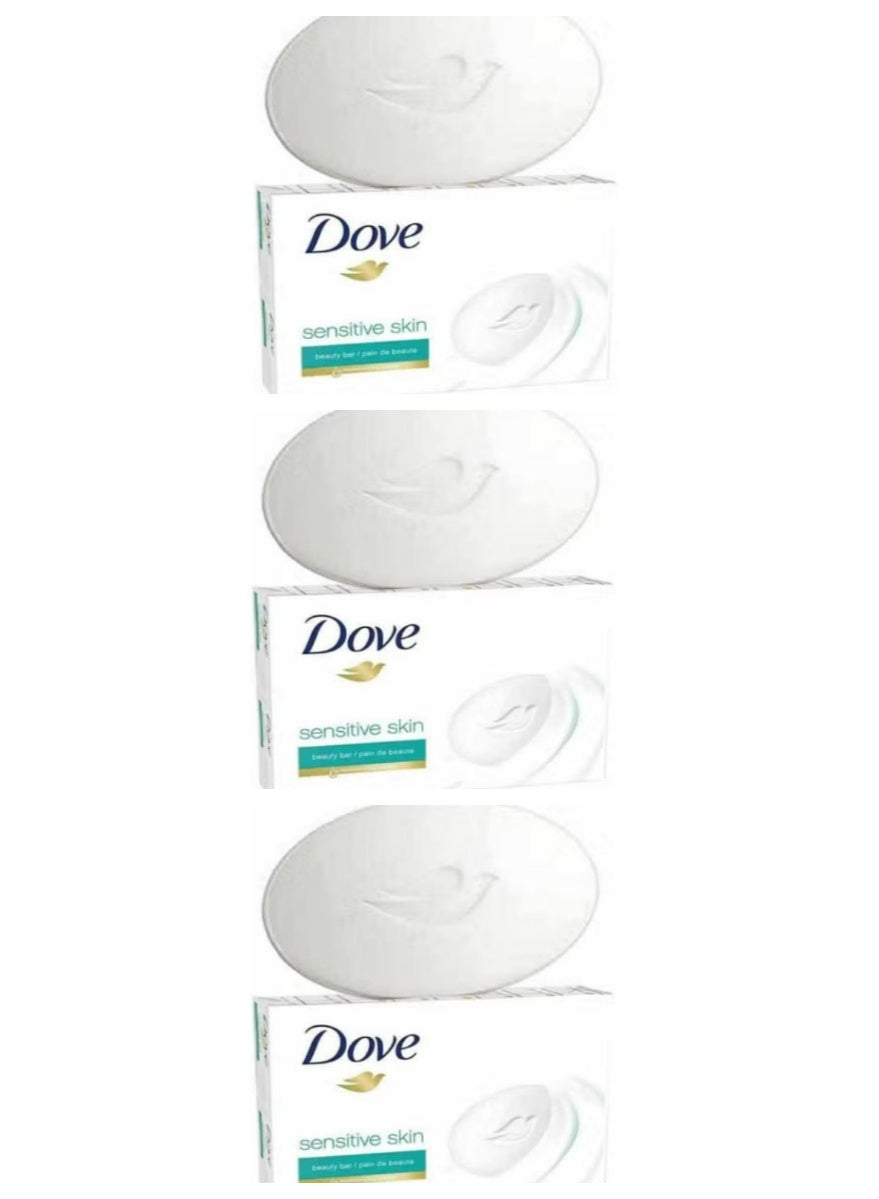 Sensitive Skin Unscented Beauty Bar Soap 106g 3 pcs