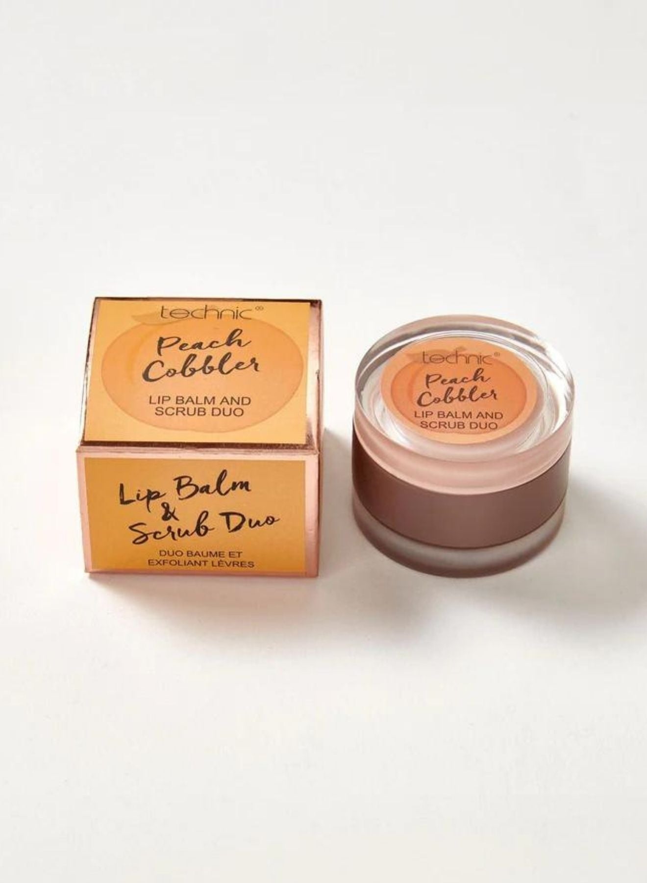 Lip Balm & Scrub Duo - Peach Cobbler