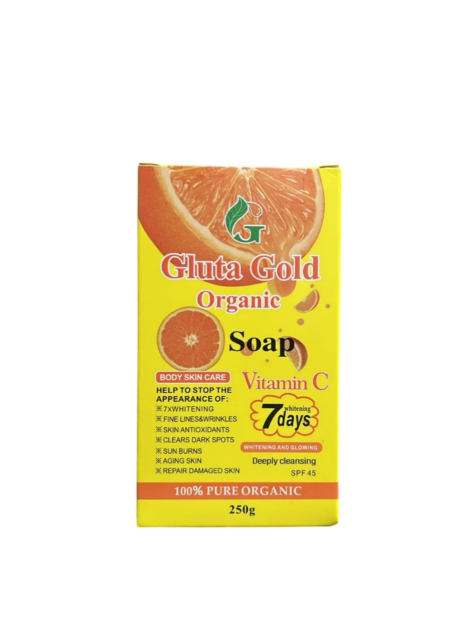 Organic Soap Vitamin C Body Skin Care Spf45 250g