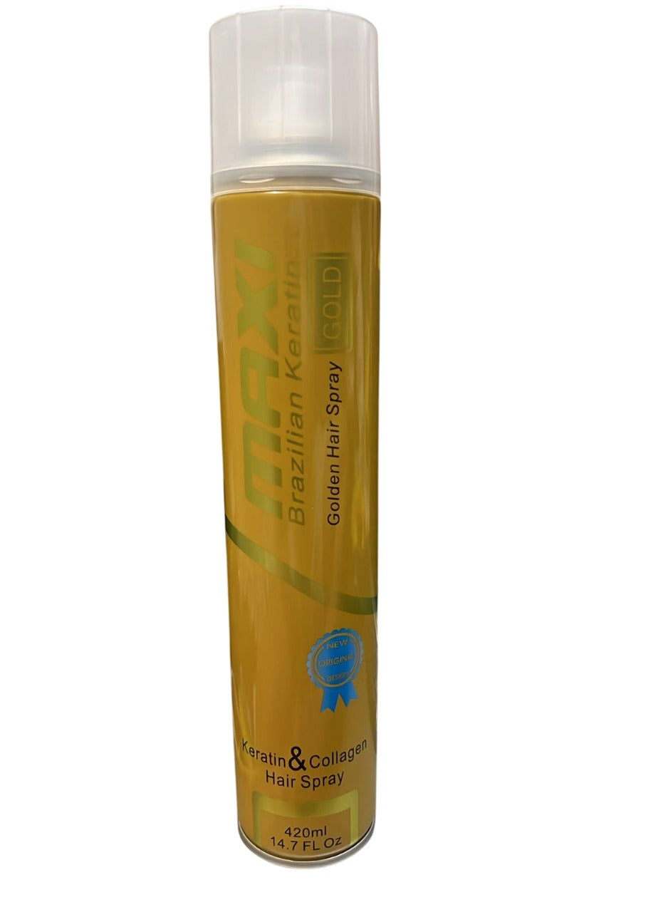 MAXI Brazilian Keratin Golden Hair Spray 420 ML