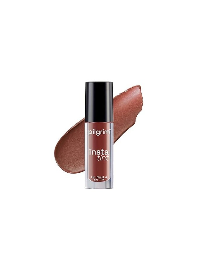 Pilgrim 3 in 1 Lip, Cheek And Eye Tint With Goodness Of Spanish Squalane, Almond Oil, Avocado Oil and Macadamia Nut Oil | Long Lasting Nourishment | Blends Easily 2.5gm (The Brown Trend -03)