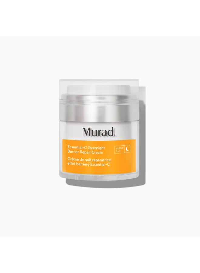 Murad Essential-C Overnight Cream 50ml – Evening Detox for Stressed Skin, Vitamin C & Melatonin, Barrier-Repair Cream for Skin Fatigue Relief 50ml - image 2
