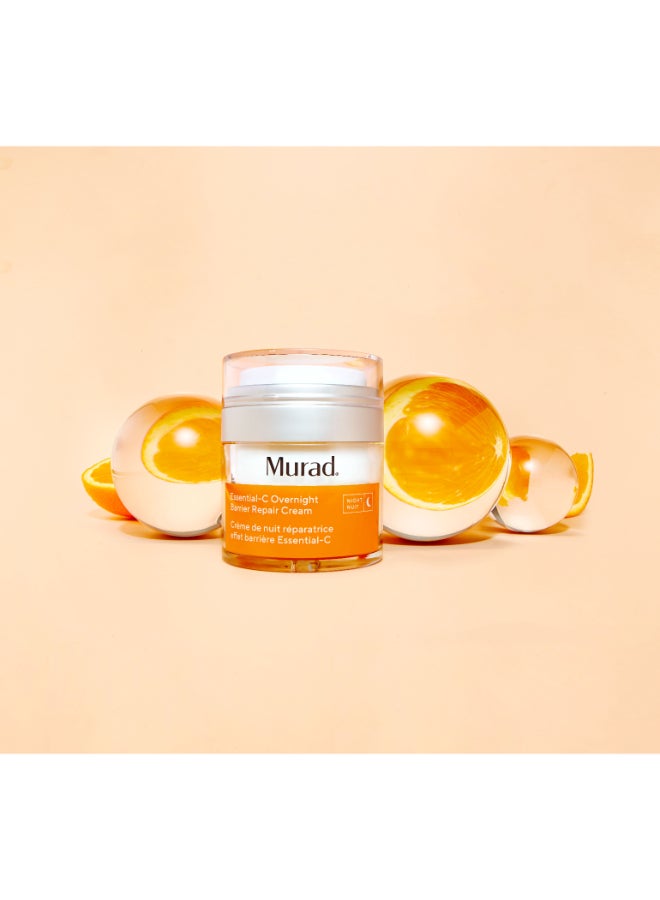 Murad Essential-C Overnight Cream 50ml – Evening Detox for Stressed Skin, Vitamin C & Melatonin, Barrier-Repair Cream for Skin Fatigue Relief 50ml - image 4