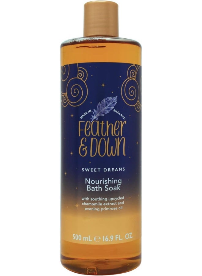 Nourishing Bath Soak (500ml) - with Soothing Upcycled Chamomile Extract And Evening Primrose Oil Nourish Your Body And Calm Your Mind Cruelty Free Vegan Friendly