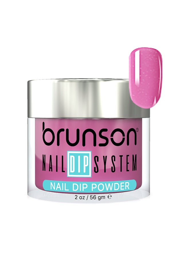 Nail Dip Powder Dip And Buff System Color 56gm, French Nail Art Starter Manicure Salon DIY At Home Odor Free And Long Lasting No Needed Nail Lamp Curing BDK024