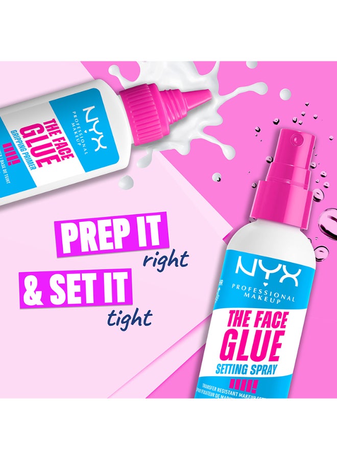 The Face Glue Setting Spray Makeup Setting Spray up to 24 hr wear transfer resistant And waterproof 60ml - image 4