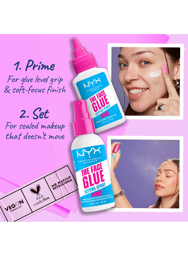 The Face Glue Setting Spray Makeup Setting Spray up to 24 hr wear transfer resistant And waterproof 60ml - image 8