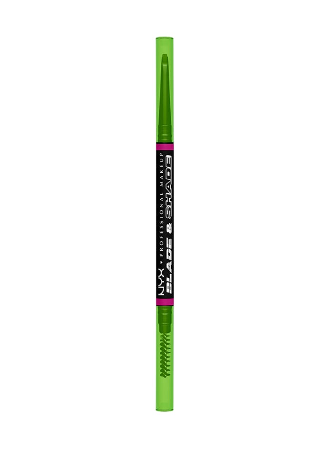 Blade And Shade Dual Edged Brow Pencil Up to 16HR wear Smooth-glide pigment Black