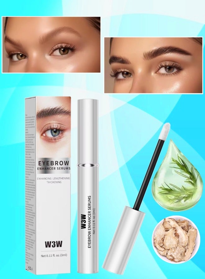 Eyebrow Enhancing Serum Eyebrow Growth Serum Nourishing Brow Serum Gentle No Irritating Lash Serum Gentle Formula Longer Fuller and Thicker Flexible Lashes Eyebrow Enhancer Serum 3ml