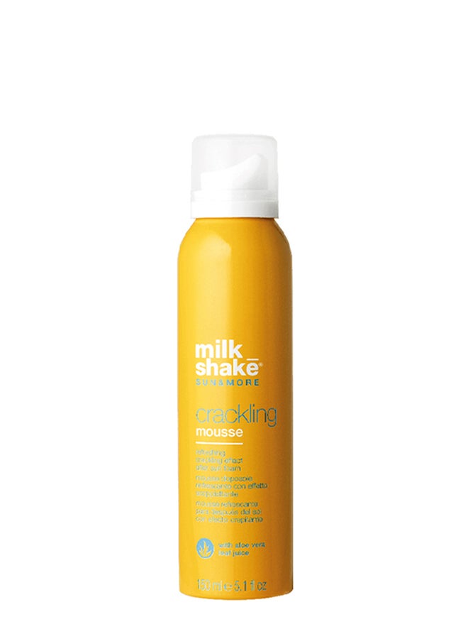 Cooling & Hydrating Crackling Mousse for Hair & Skin - Provides an Instant Effervescent Effect & Protects from UV Damage with Argan Oil (150 ml)