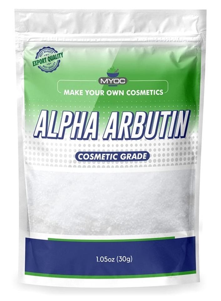 Myoc Alpha arbutin Powder-30gm 100% Pure Cosmetic Grade Raw Material with no adulterants For DIY and skincare industrial use- Skin Serums & Toners/manage dark spots, Promotes clean & clear skin