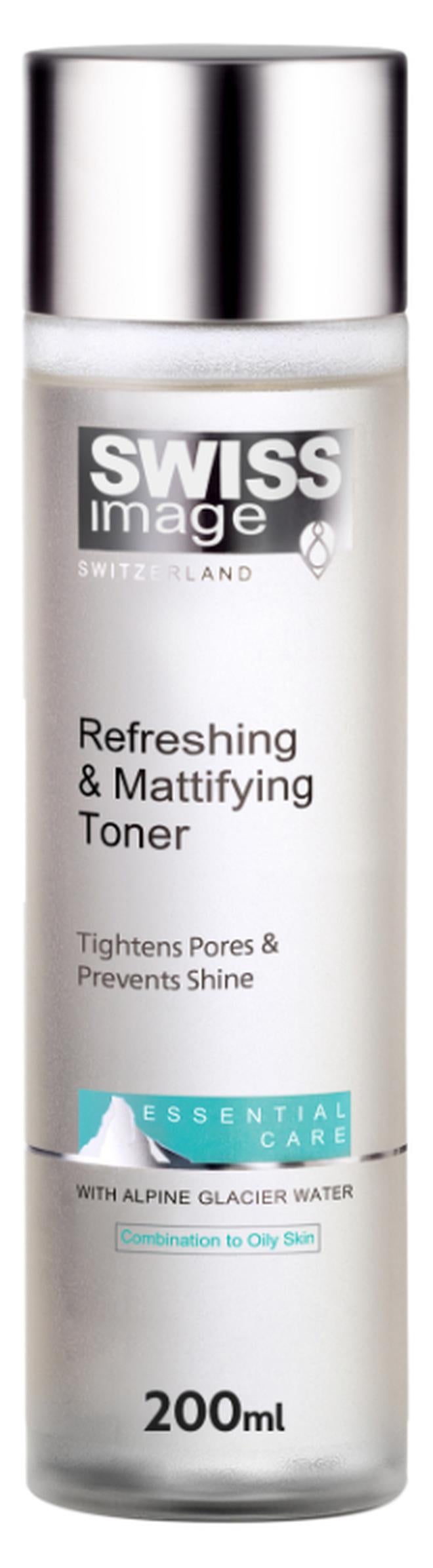 Face Toner Refreshing & Mattifying 200 ml Oil Control, Pore Tightening & Skin Calming Hydrating Face Toner for Oily, Acne-Prone & Combination Skin For Men & Women Swiss Made