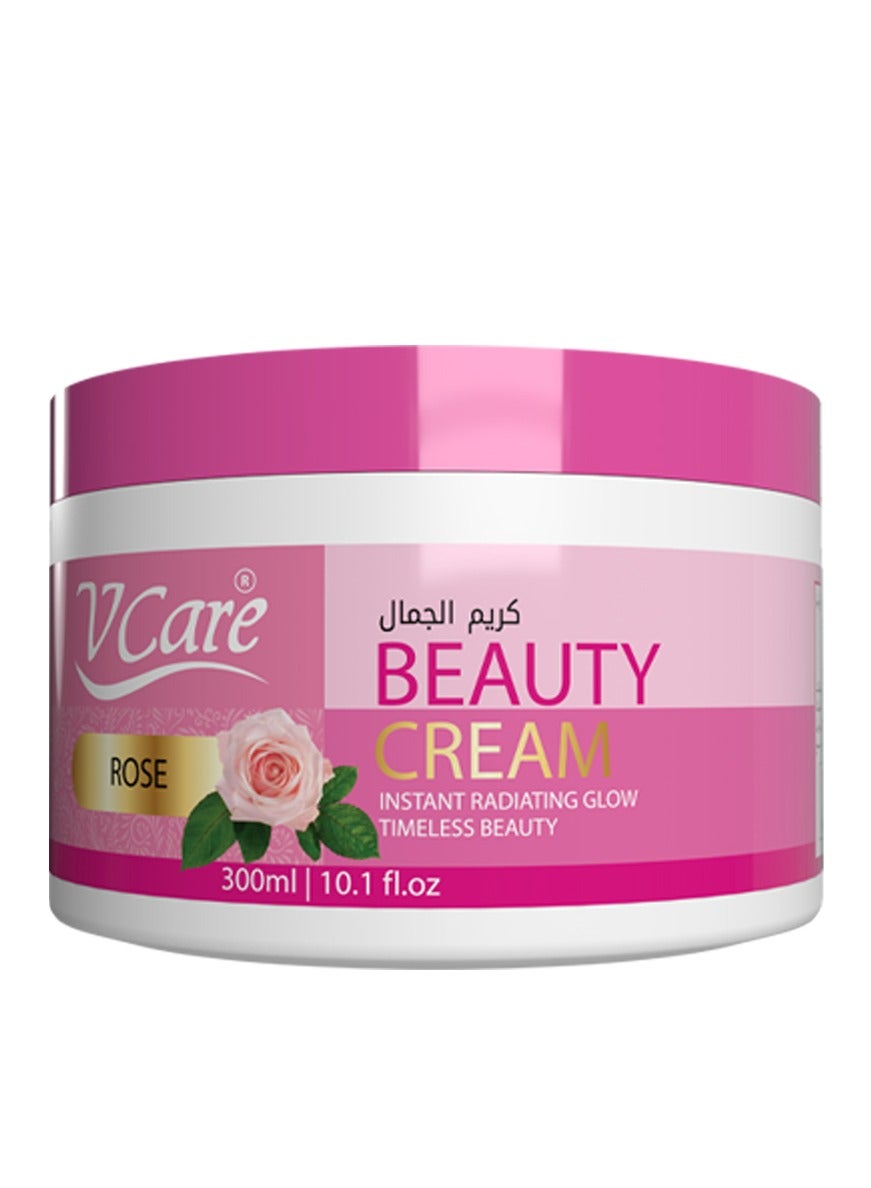 V Care Beauty Cream,Pink Rose,300ml,Prevents Dryness,Provides Calming Experience