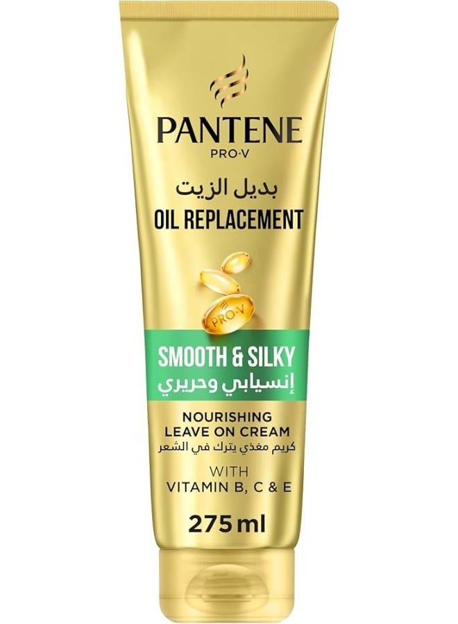 Pantene Pro-V Smooth & Silky Oil Replacement for Frizzy Hair Leave-In Conditioner 275ml
