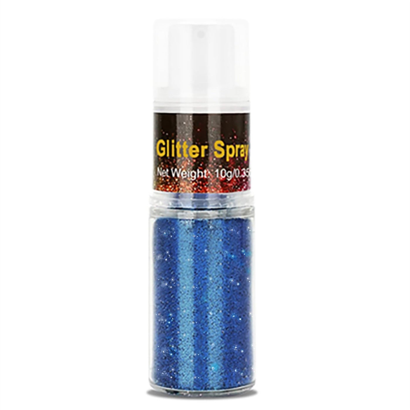 Go Ho Hair and Body Glitter Spray,Blue Glitter Spray Dry Powder Makeup for Clothes,Festival Loose Sparkle Powder,Holographic Ultra Fine Resin Glitters for Crafts,10g