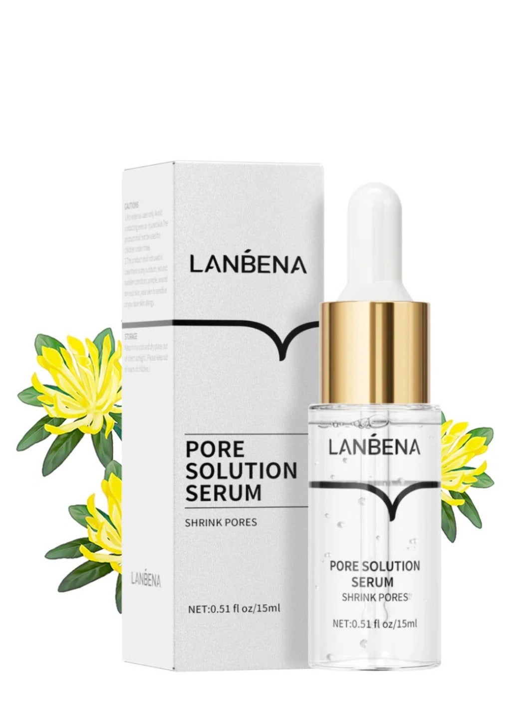 Pore Solution Serum Pore Minimizer Serum Pore Minimizer and Reducer for Face Tightening Pores Minimizing Shrinking Oil Control Firming Pore Moisture Essence after Blackhead Remover 15ml