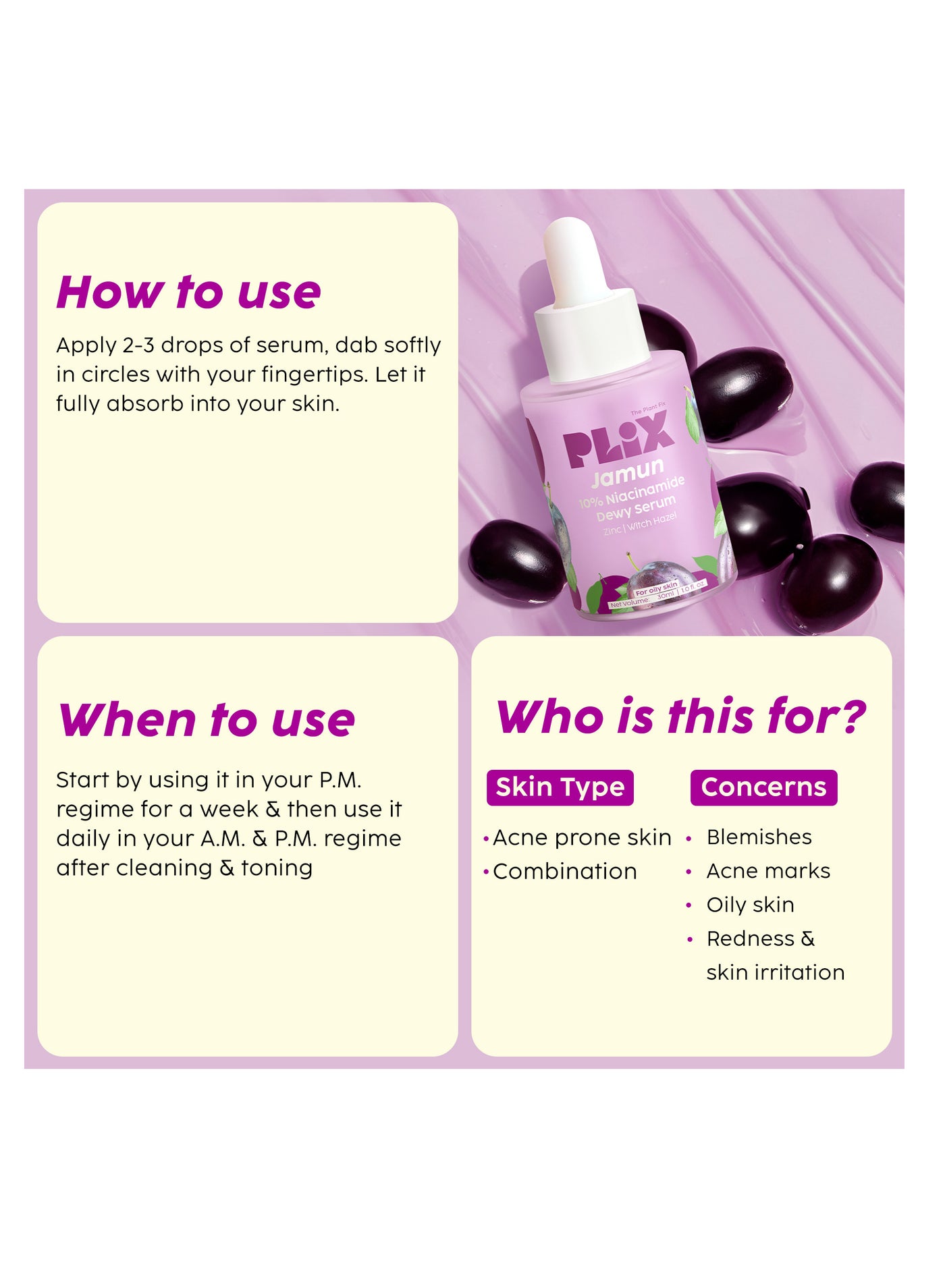 Jamun Face Wash and Acne Marks Serum Combo(100ML + 30ML) For Acne spots & Oil Control, For Breakouts Oily & Acne Prone Skin Women & Men - image 5