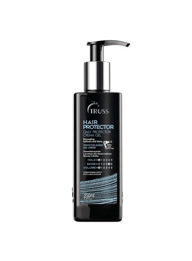 Hair Protector - Powerful Heat Protectant + Blowout Cream - Easy-to-Use Blow Dryer + Detangler Spray with Strong Thermal Protection for Hair - Smoothing Anti Frizz Blow Dry Cream - (240 ml)