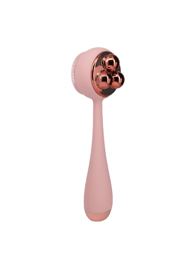Clean Body - Smart Cleansing Device with Silicone Brush & Three Interchangeable Attachments Waterproof SonicGlow Vibration Cleanse, Exfoliate, Massage Body, Blush - image 2