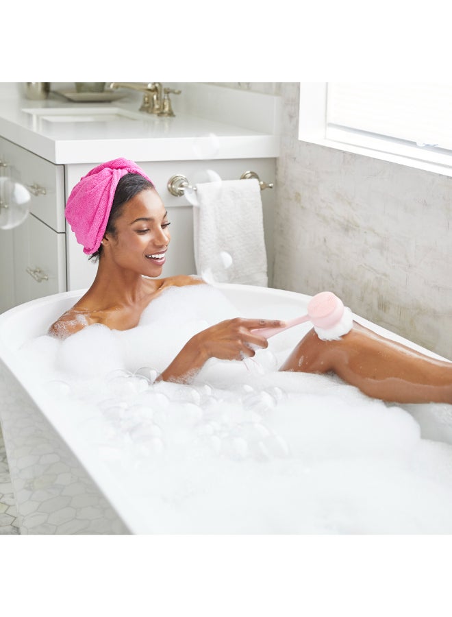 Clean Body - Smart Cleansing Device with Silicone Brush & Three Interchangeable Attachments Waterproof SonicGlow Vibration Cleanse, Exfoliate, Massage Body, Blush - image 6