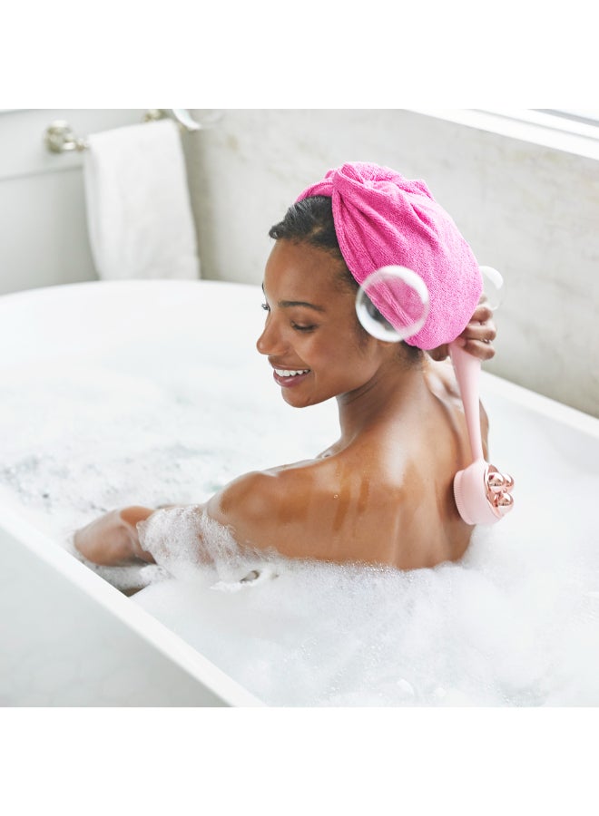 Clean Body - Smart Cleansing Device with Silicone Brush & Three Interchangeable Attachments Waterproof SonicGlow Vibration Cleanse, Exfoliate, Massage Body, Blush - image 7