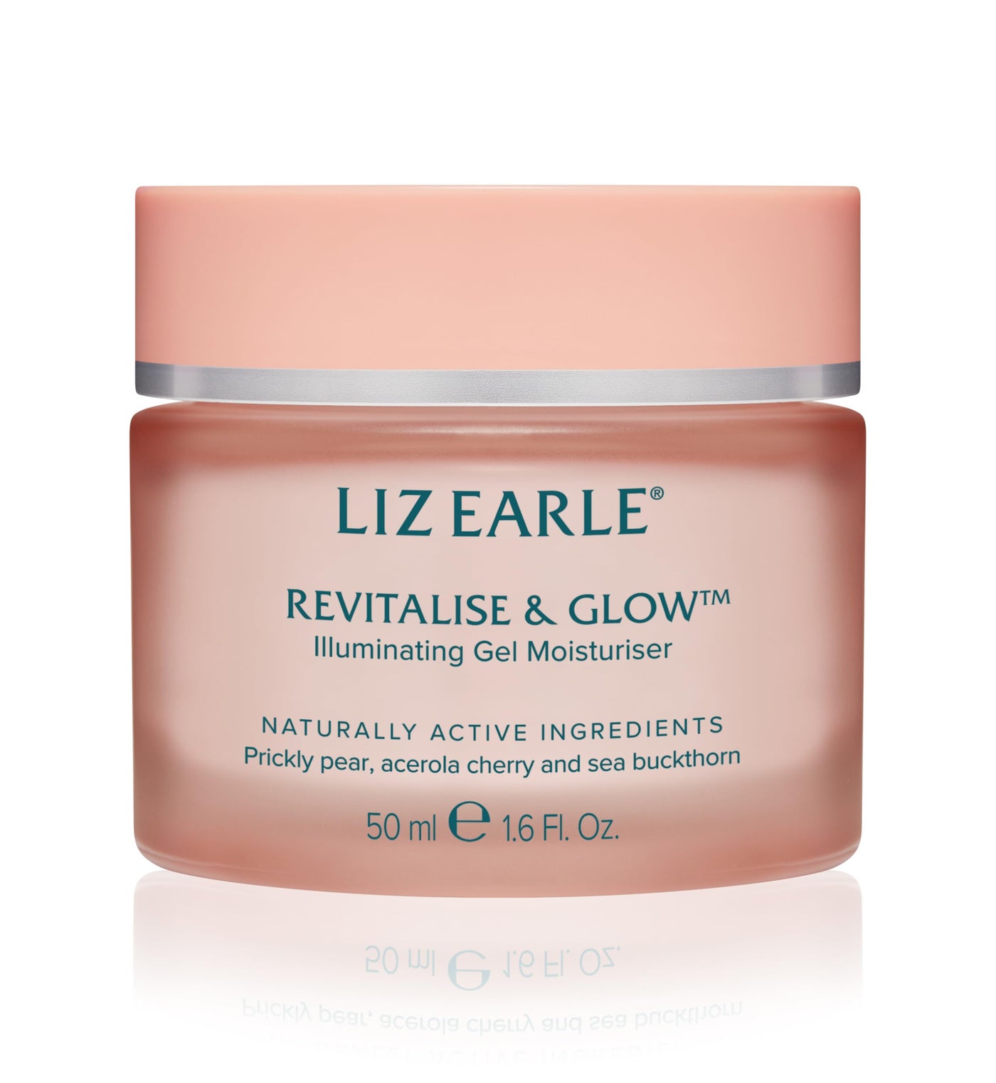 Liz Earle Revitalize & Glow Illuminating Gel Moisturizer - Brightening Vitamin C Face Cream & Pore Minimizer - Enriched with Acerola Cherry to Gently Exfoliate Skin and Boost Hydration (50ml)