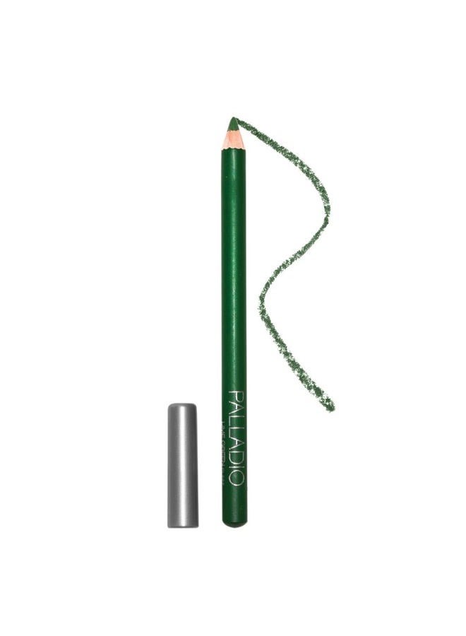 Wooden Eyeliner Pencil, Thin Pencil Shape, Easy Application, Firm yet Smooth Formula, Perfectly Outlined Eyes, Contour and Line, Long Lasting, Rich Pigment, Lime Green