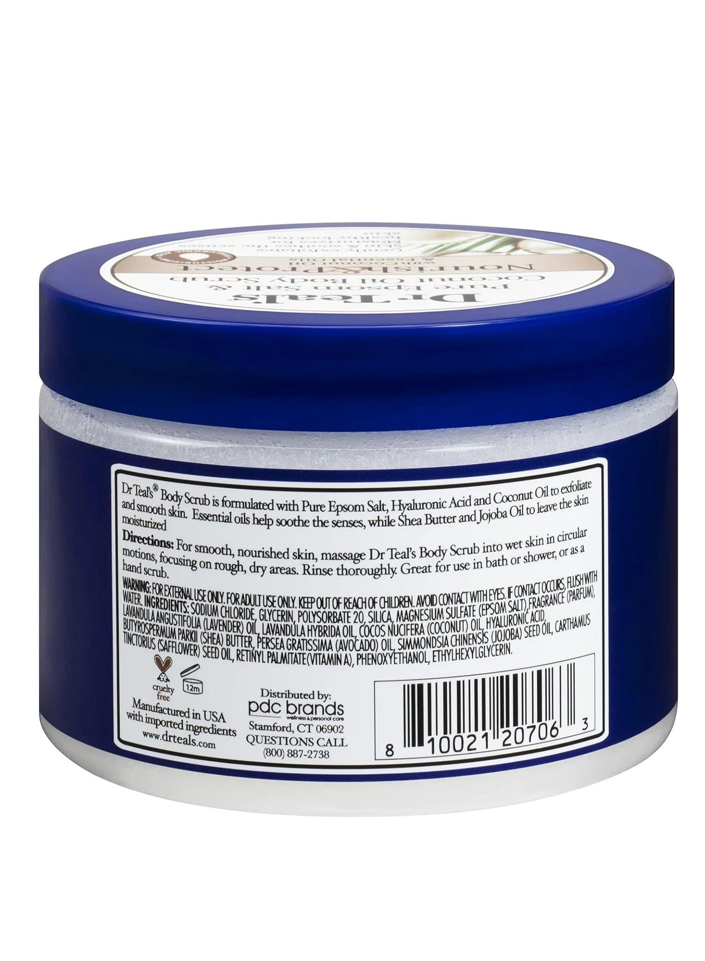Dr Teal's Epsom Salt Body Scrub Coconut Oil 454g - image 2