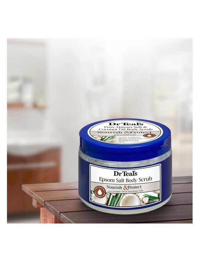 Dr Teal's Epsom Salt Body Scrub Coconut Oil 454g - image 4