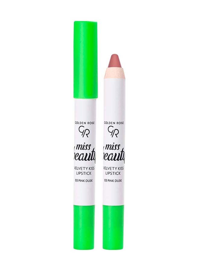 GOLDEN ROSE MISS BEAUTY VELVETY KISS LIPSTICK NO: 03 PINK DUST