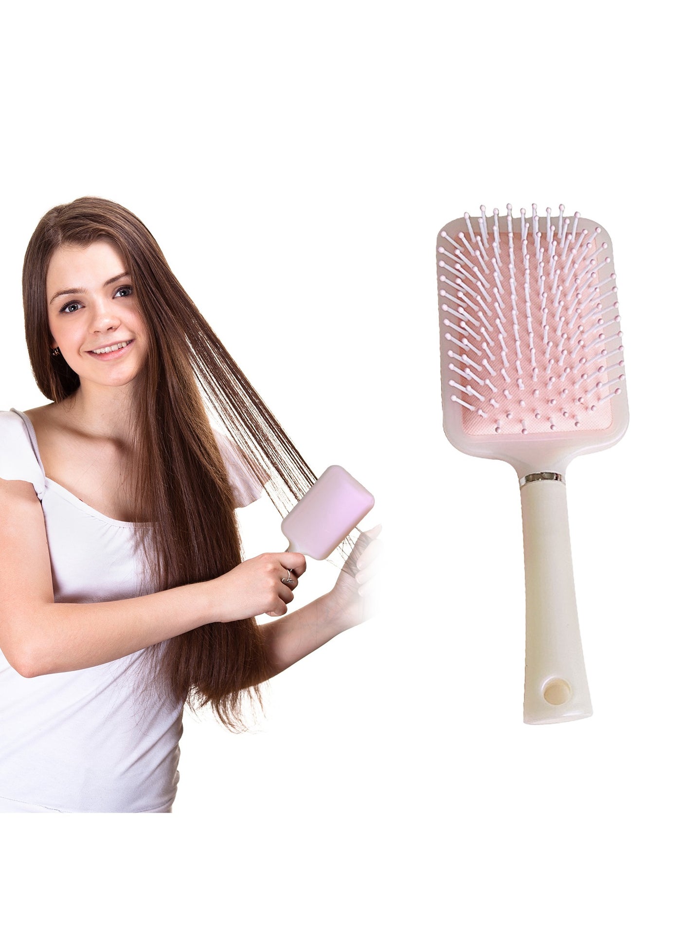 Adando Air Cushion Comb Curl Defining Brush Massage Comb Detangler Hair Antistatic Resin Home Salon Combs Hairdressing Tool for Women/Men/Home/Barbershop/Shaping/Defining(Pearlescent pigment)