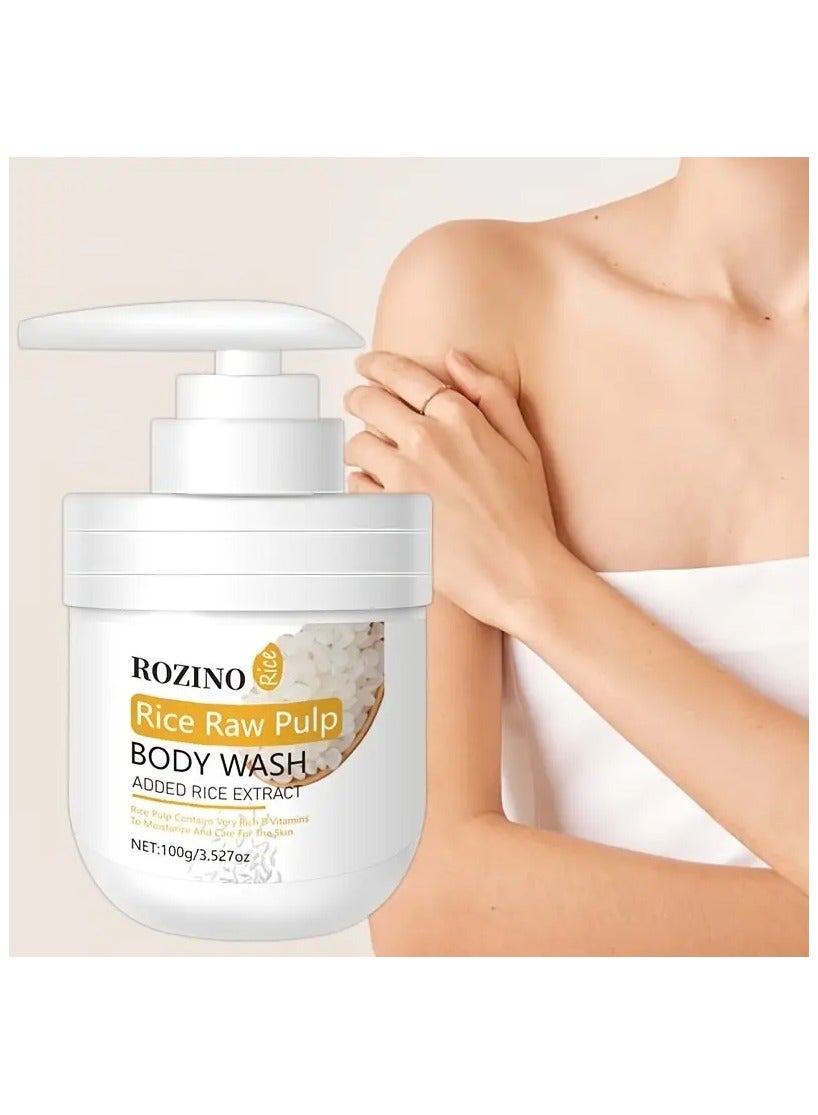 100g Rice Slurry Shower Gel, Prevents Dry Skin, Nourishes And Moisturizes The Skin, Making It Smooth And Soft