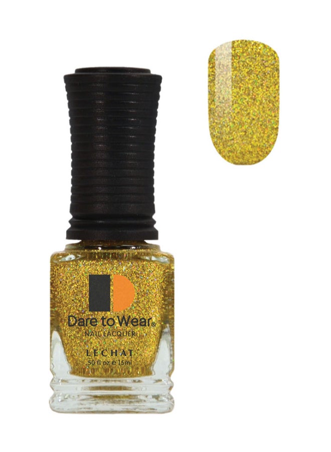 Nail Polish Super Shine Long Wear Lacquer Quick Drying Nail Color Resists Chips Fading Lasts Up To 3 Weeks Precise Application In One Stroke Nail Paint Seriously Golden Dw56