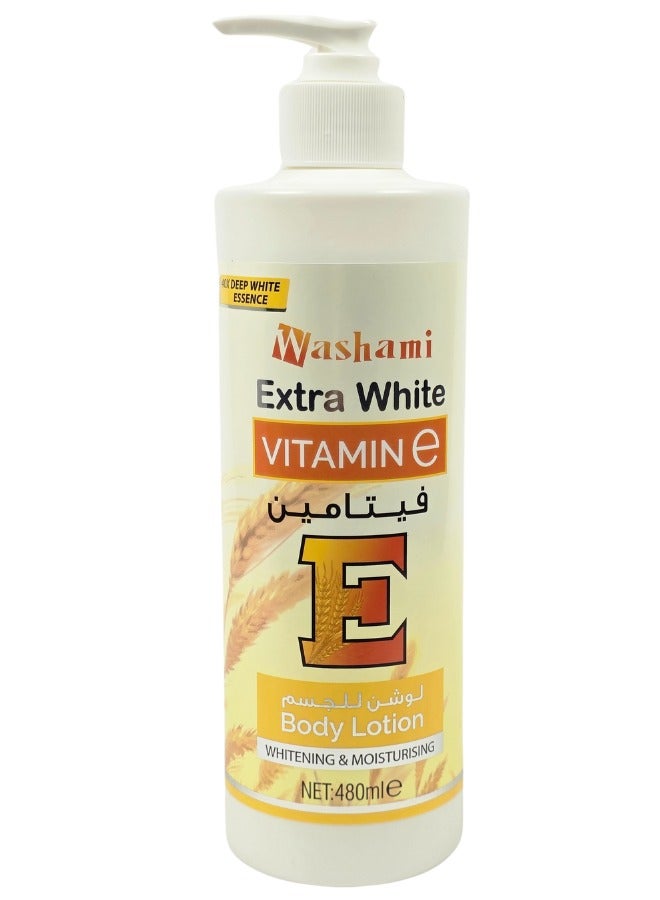 Extra White Body Lotion with Vitamin E – Whitening & Moisturising – 480ml