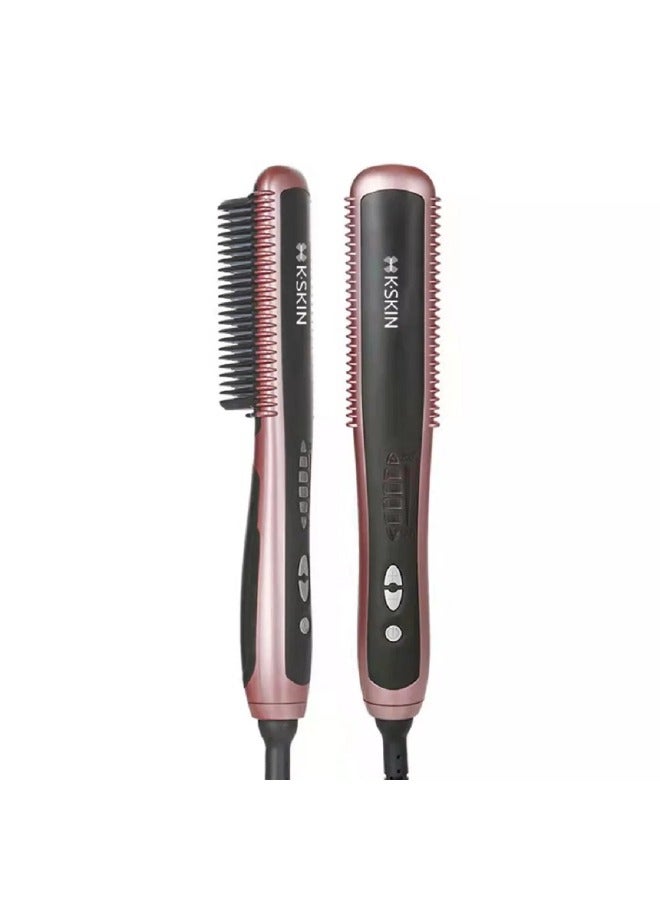 K.SKIN Hair Straight Comb 3 in 1 Hair Straightener Brush Hair Curler KD388A